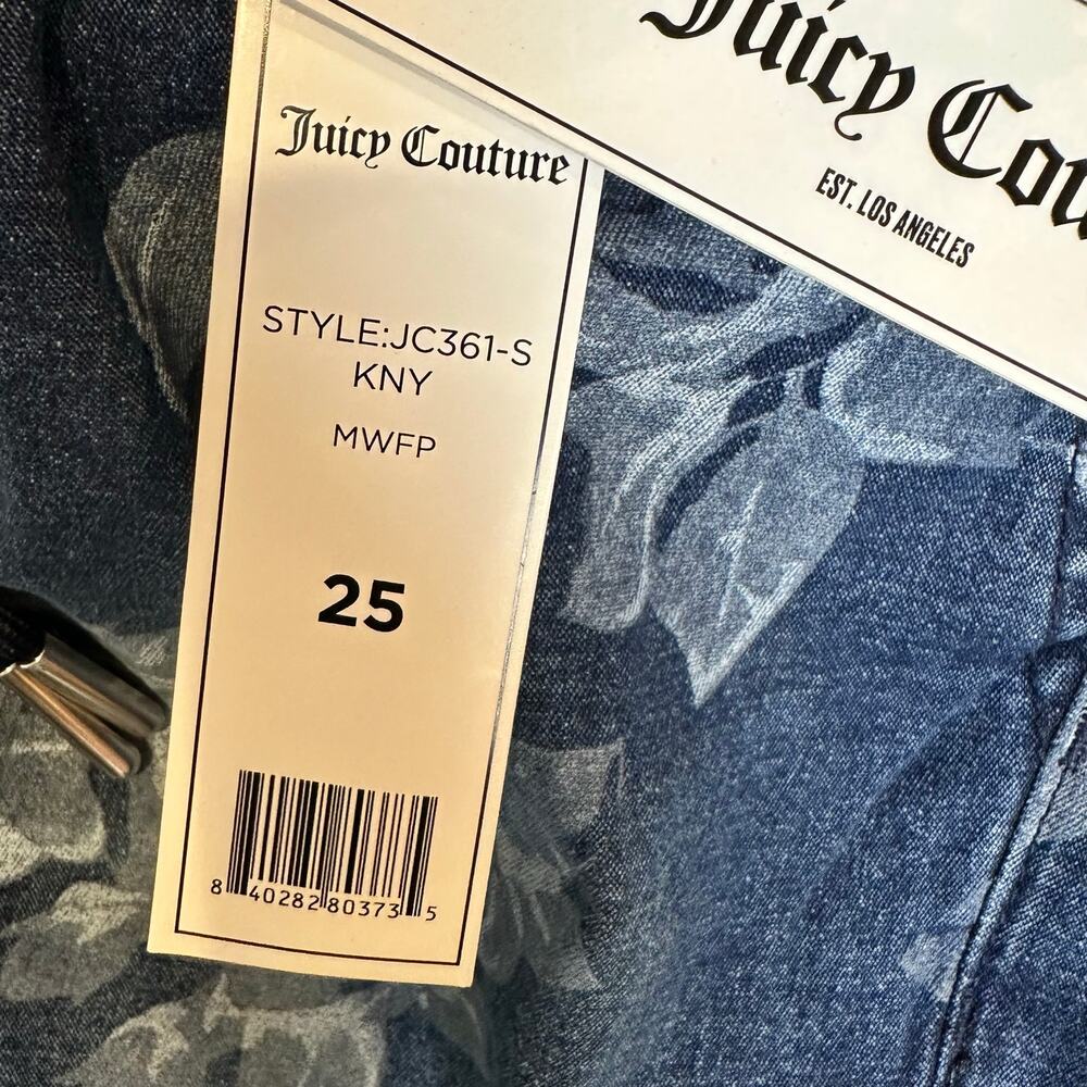 NWT Juicy Couture Laguna Floral Jogger Jeans – Size 25 – Pull-On‎ Style - Picture 11 of 15